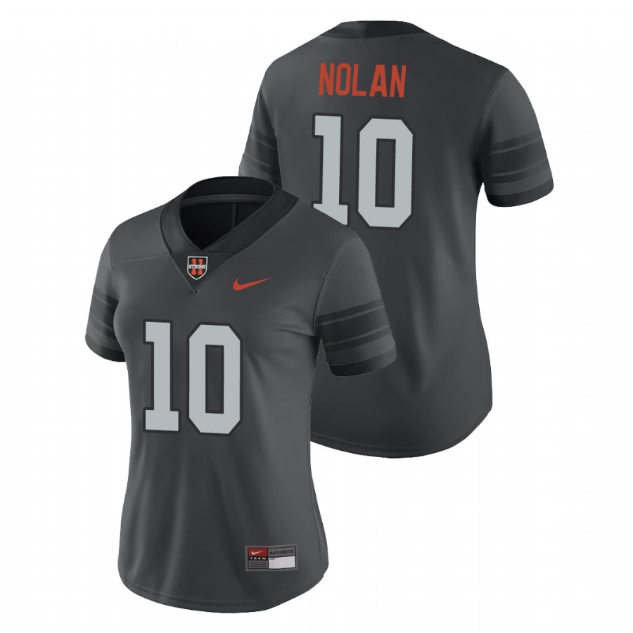 women's oregon state beavers chance nolan anthracite game replica football jersey
