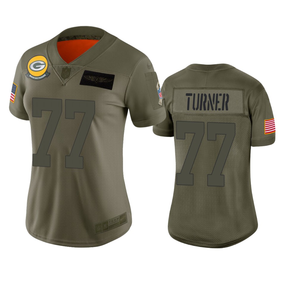 women's packers billy turner camo limited 2019 salute to service jersey