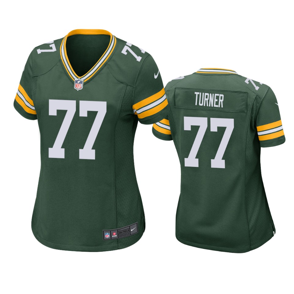 women's packers billy turner green game jersey