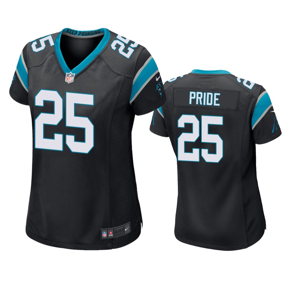 women's panthers troy pride black game jersey