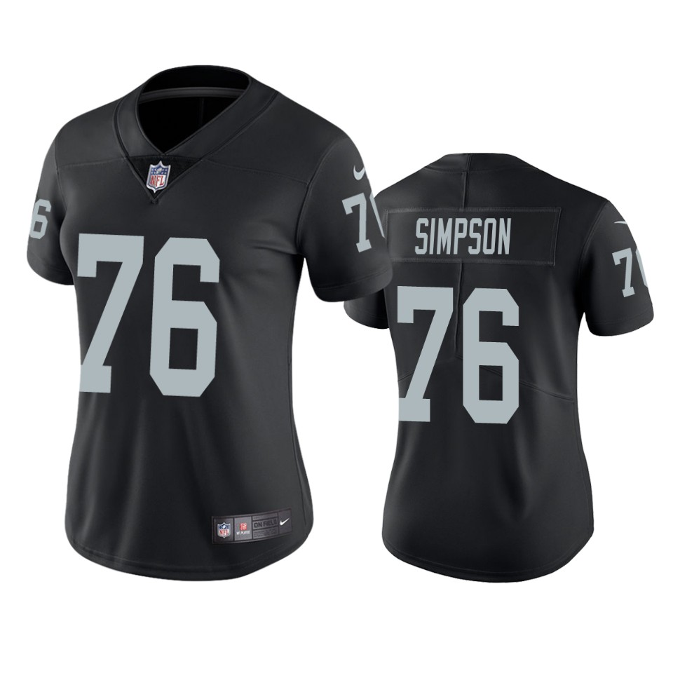 women's raiders john simpson black vapor untouchable limited jersey