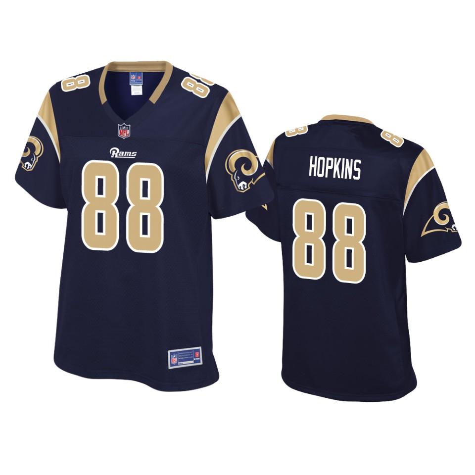 women's rams brycen hopkins navy pro line jersey