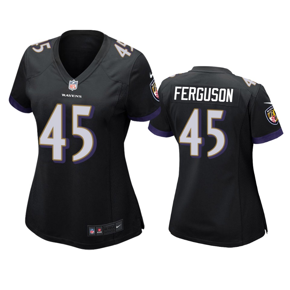 women's ravens jaylon ferguson black game jersey