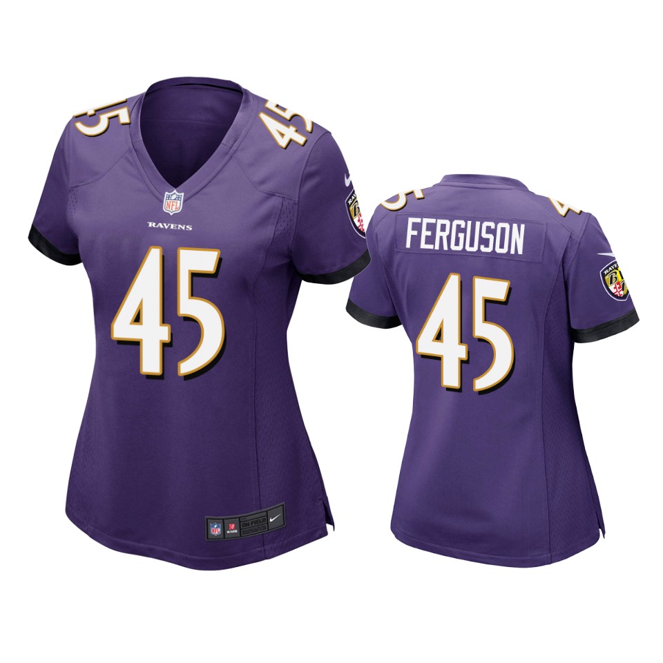 women's ravens jaylon ferguson purple game jersey