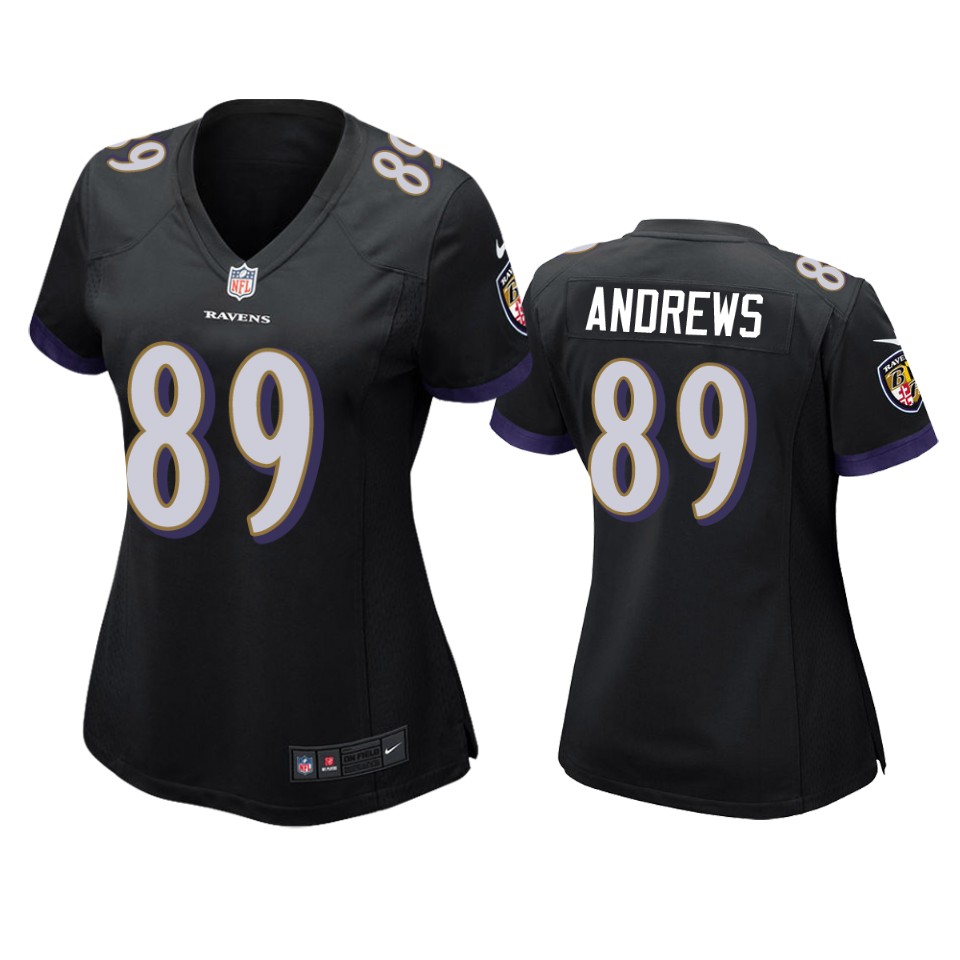 women's ravens mark andrews black game jersey