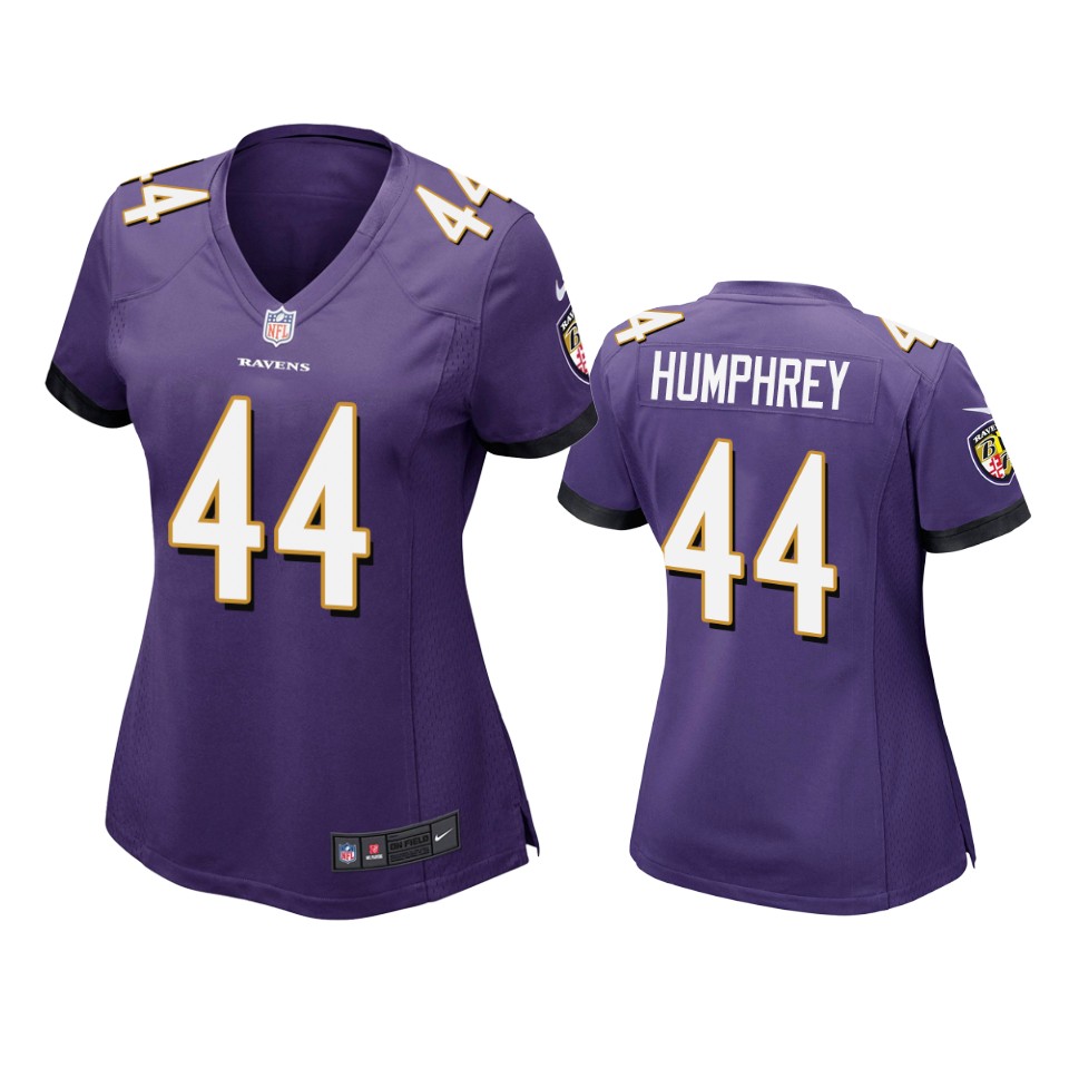women's ravens marlon humphrey purple game jersey