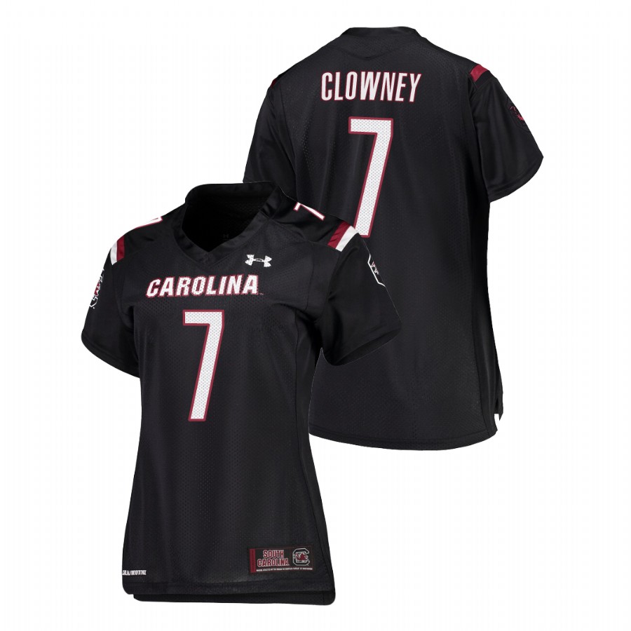 women's south carolina gamecocks jadeveon clowney black replica football jersey