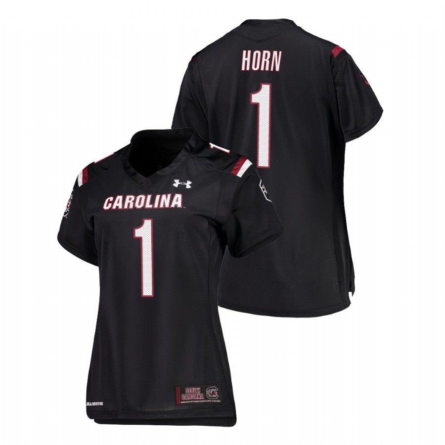 women's south carolina gamecocks jaycee horn black replica football jersey