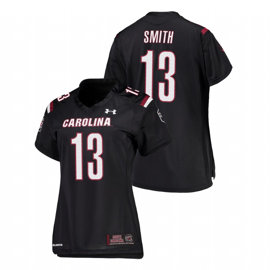 women's south carolina gamecocks shi smith black replica football jersey