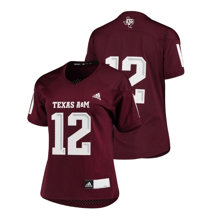 women's texas a&m aggies maroon college football replica jersey