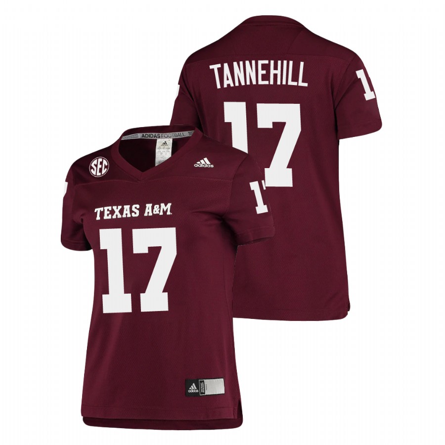 women's texas a&m aggies ryan tannehill maroon replica football jersey
