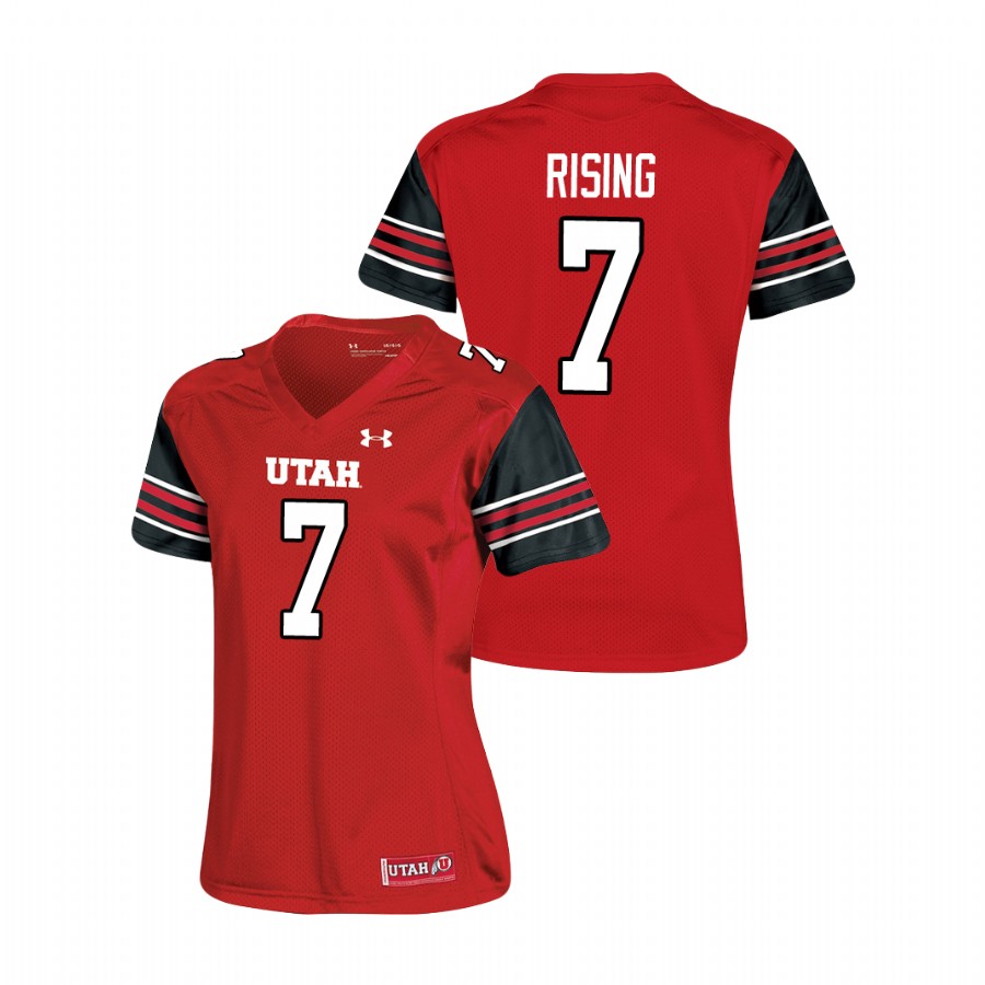 women's utah utes cameron rising red replica football jersey