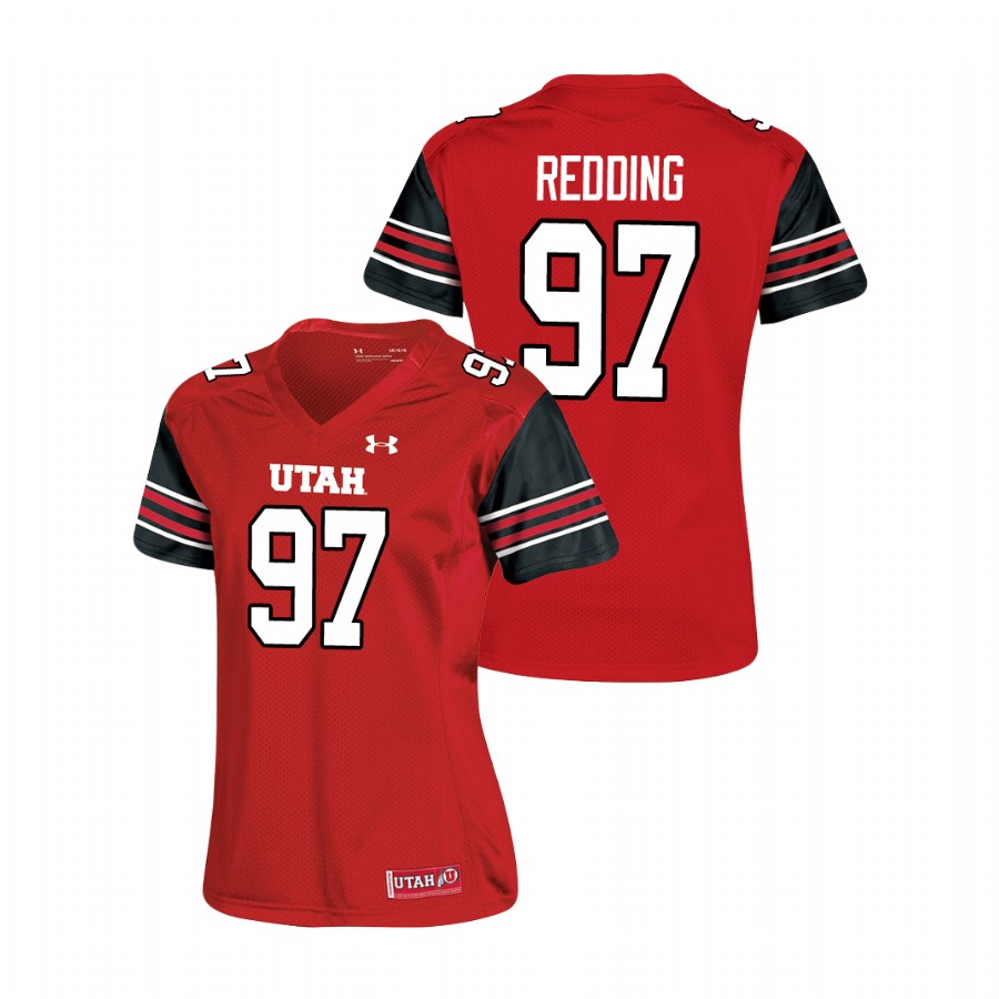 women's utah utes jadon redding red replica football jersey