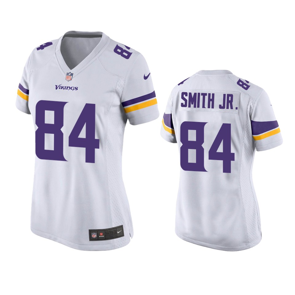 women's vikings irv smith jr. white game jersey