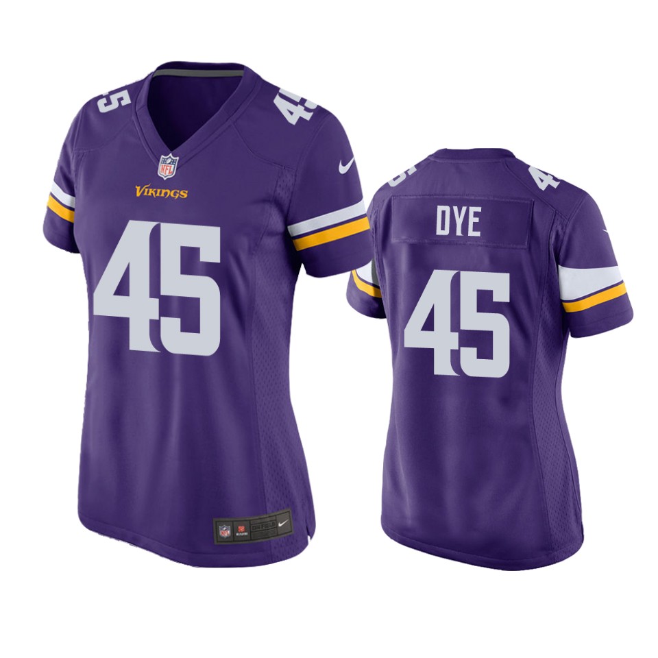 women's vikings troy dye purple game jersey