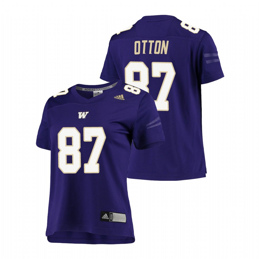 women's washington huskies cade otton purple replica football jersey