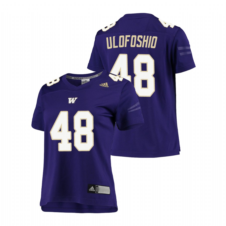 women's washington huskies edefuan ulofoshio purple replica football jersey