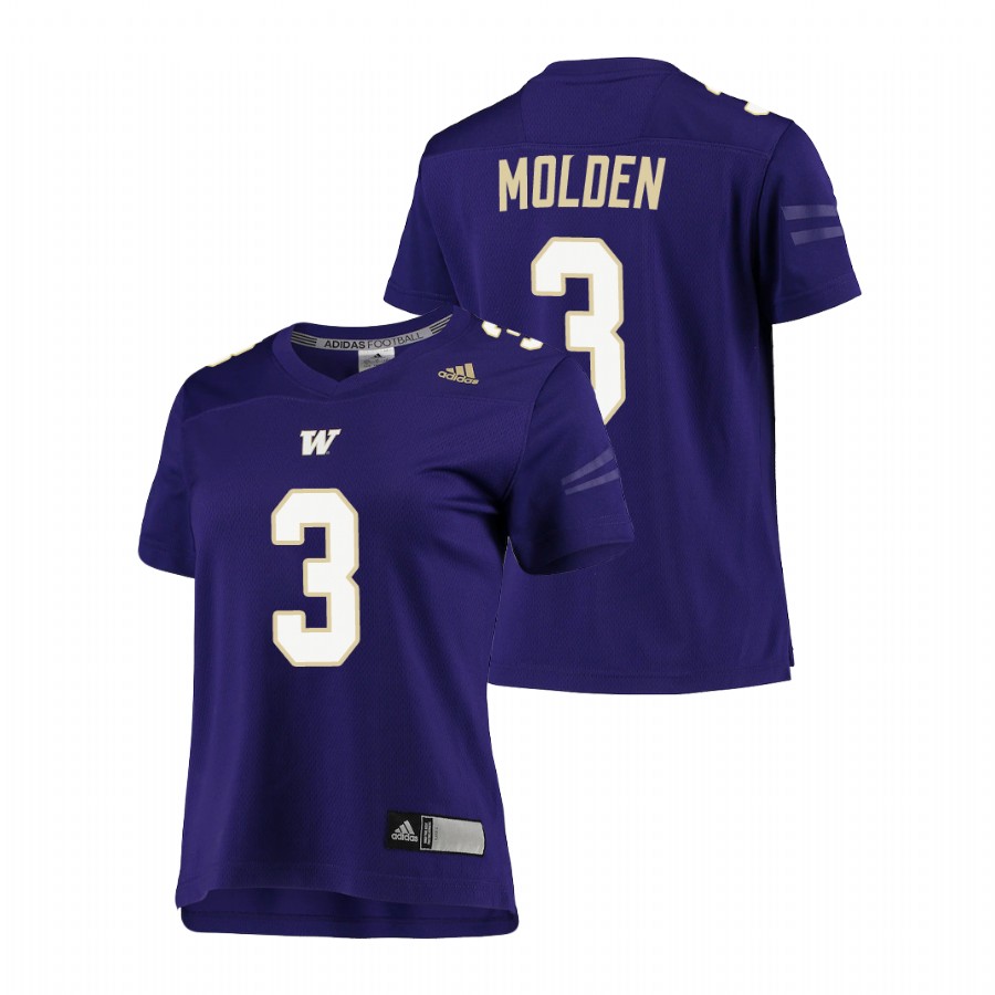 women's washington huskies elijah molden purple replica football jersey