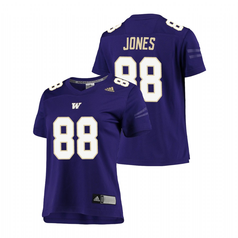 women's washington huskies ty jones purple replica football jersey