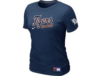women Detroit Tigers NEW D.Blue Short Sleeve Practice T-Shirt