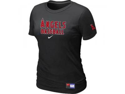 women Los Angeles of Anaheim NEW Black Short Sleeve Practice T-Shirt