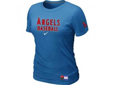 women Los Angeles of Anaheim NEW L.blue Short Sleeve Practice T-Shirt