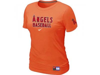 women Los Angeles of Anaheim NEW Orange Short Sleeve Practice T-Shirt