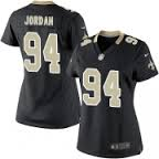 women New New Orleans Saints 94  Cameron Jordan black Jerseys