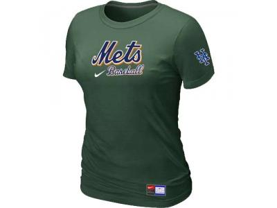 women New York Mets NEW D.Green Short Sleeve Practice T-Shirt
