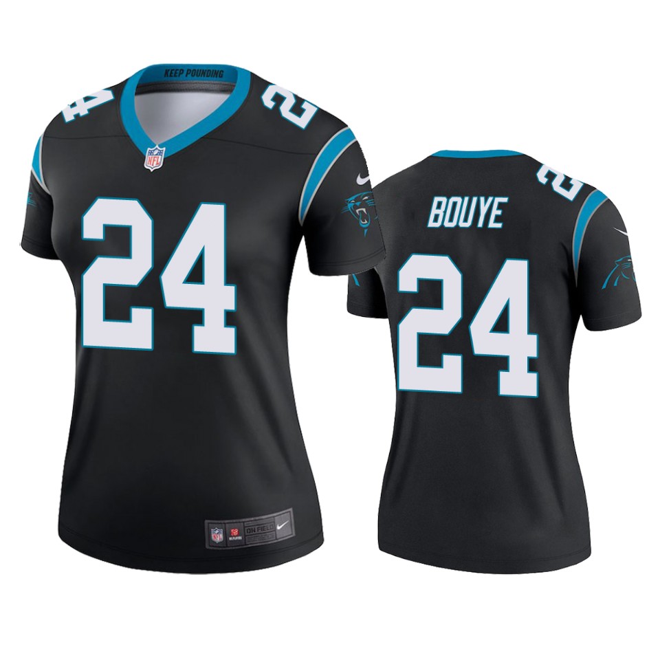 women a.j. bouye panthers black legend jersey