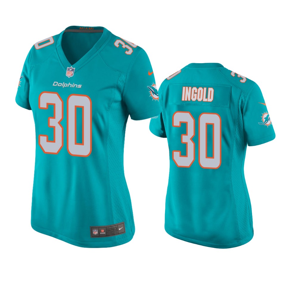 women alec ingold dolphins game aqua jersey