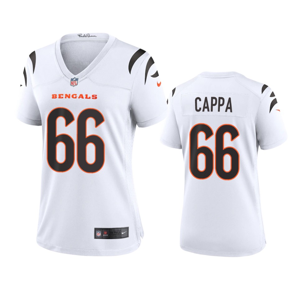 women alex cappa bengals game white jersey