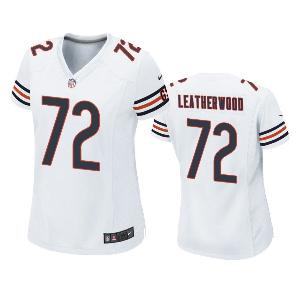 women alex leatherwood bears game white jersey