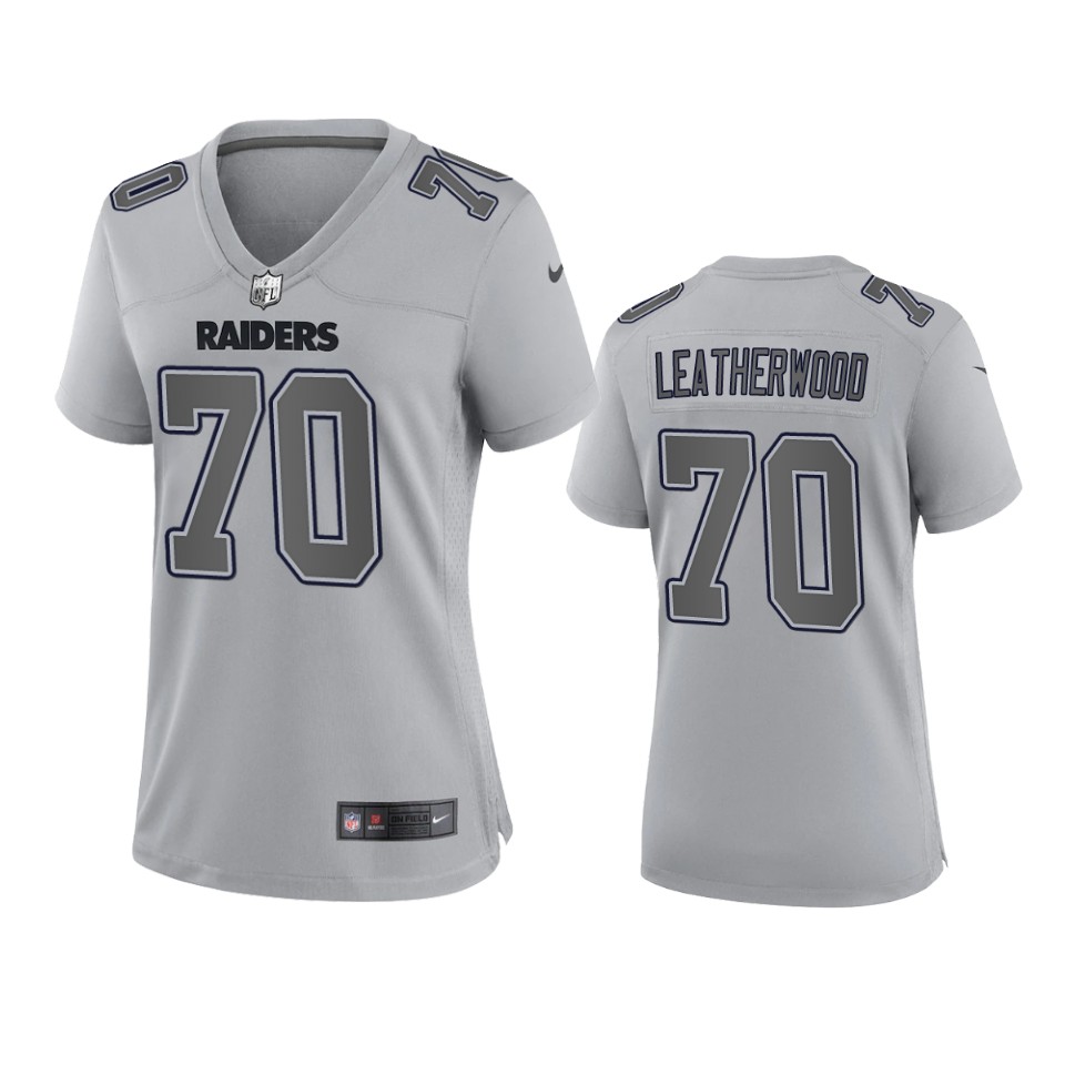 women alex leatherwood raiders gray atmosphere fashion game jersey