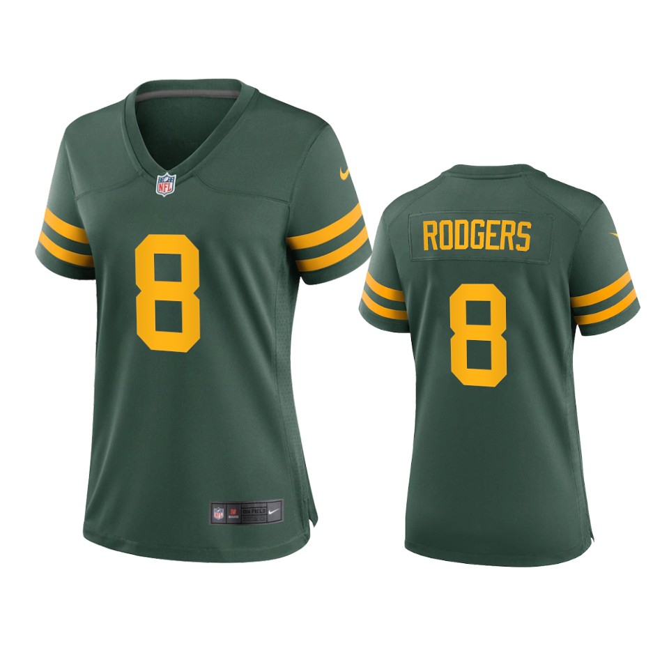 women amari rodgers packers alternate game green jersey