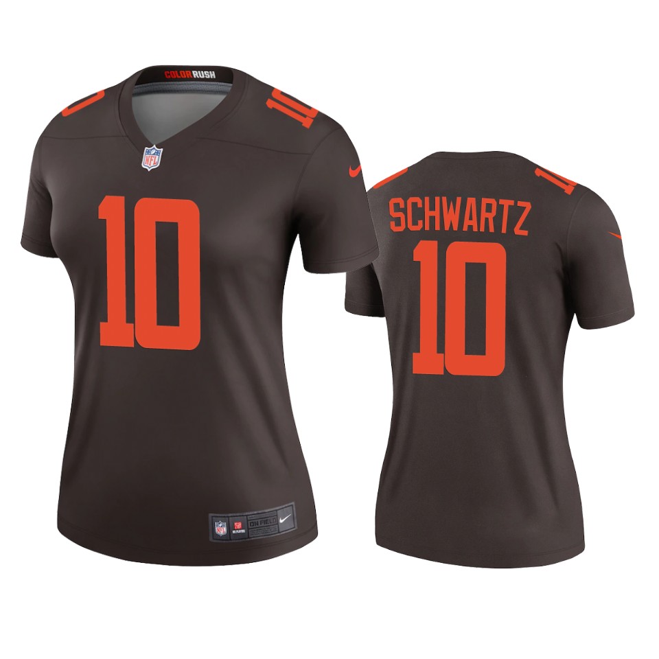 women anthony schwartz browns brown alternate legend jersey
