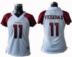 Women Arizona Cardinals 11 Larry Fitzgerald Field Flirt Jerseys White