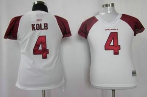 Women Arizona Cardinals 4 kolb White Color Jersey
