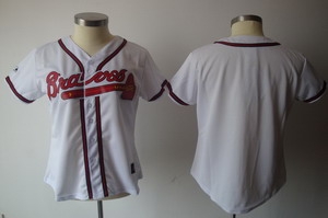 women atlanta braves blank jerseys white