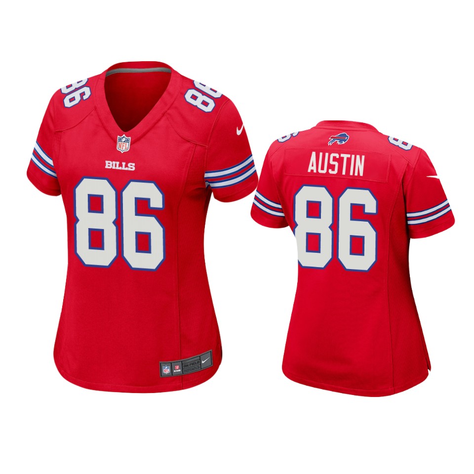 women austin bills game red jersey