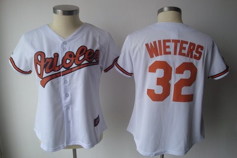 women baltimore orioles 32 wieters white cool base