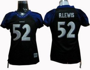 women baltimore ravens 52 ray lewis jersey black