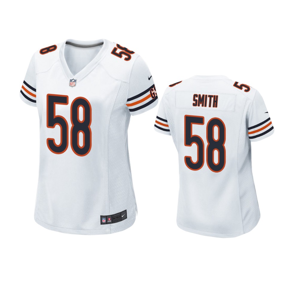 women bears roquan smith white game jersey