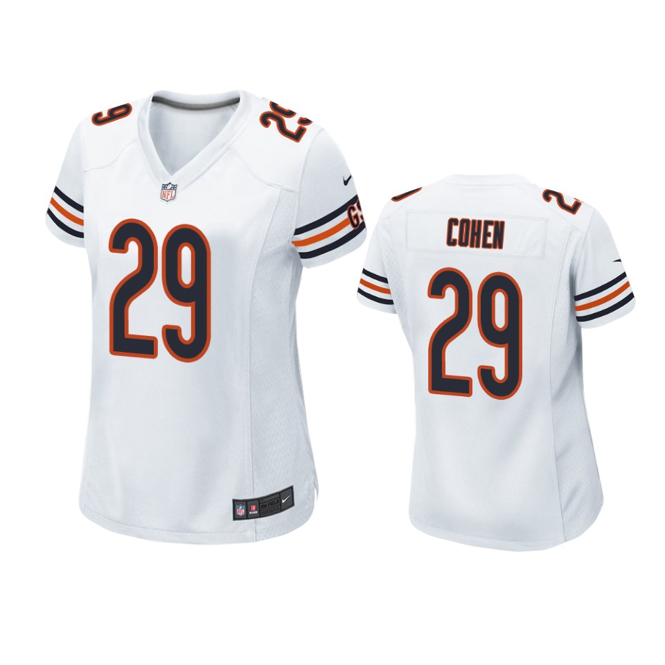 women bears tarik cohen white game jersey