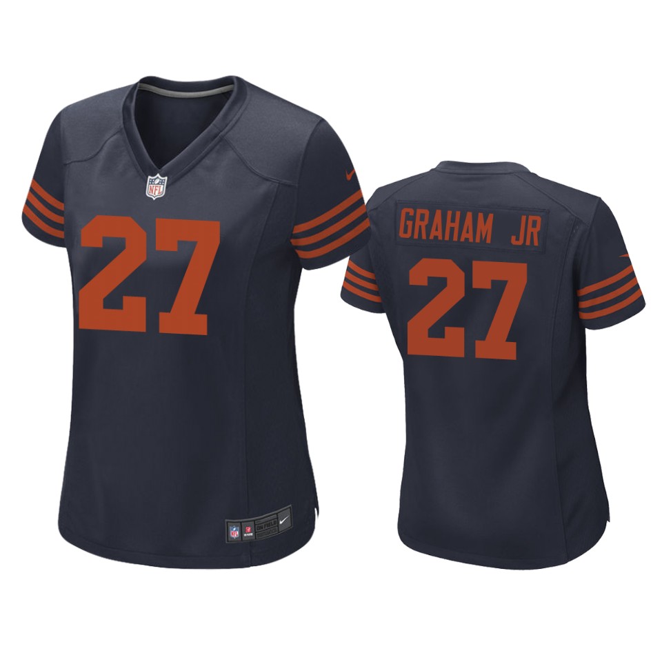 women bears thomas graham jr. navy throwback game jersey