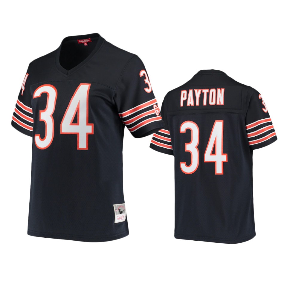 women bears walter payton navy 1985 legacy replica jersey