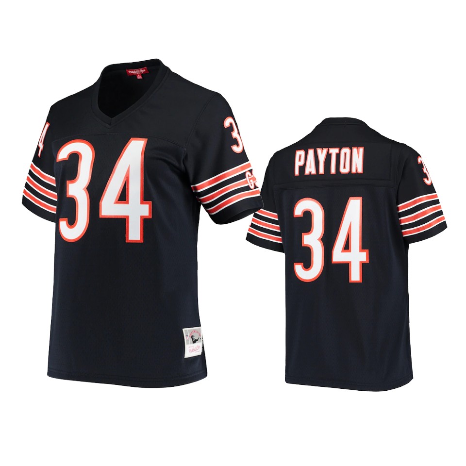 women bears walter payton navy legacy replica jersey