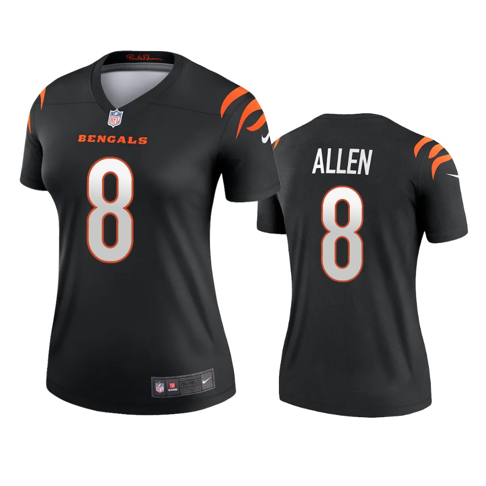 women bengals brandon allen black 2021 legend jersey