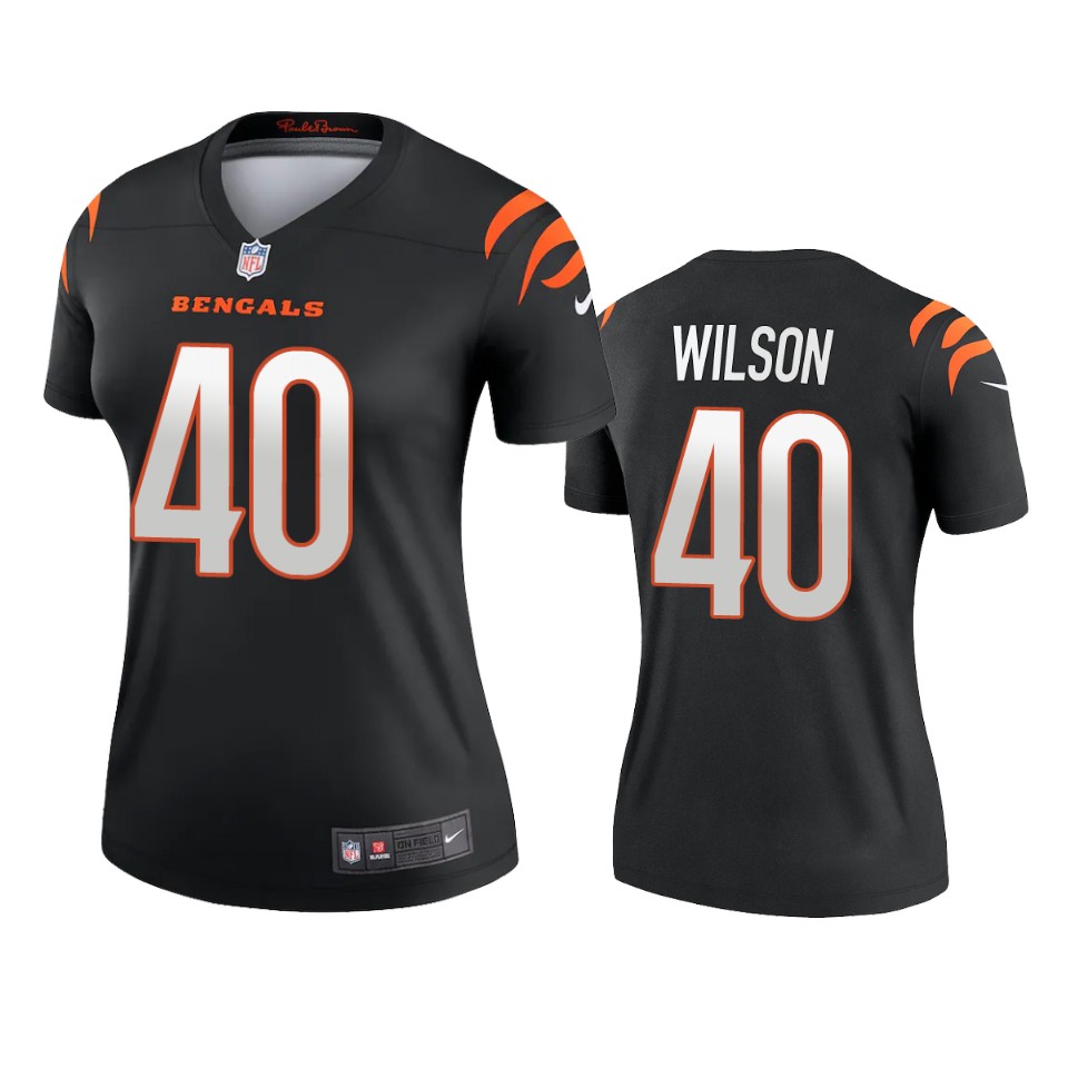 women bengals brandon wilson black 2021 legend jersey