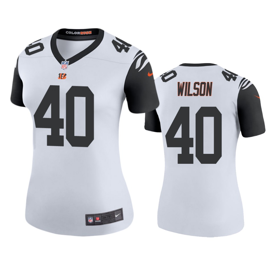 women bengals brandon wilson white color rush legend jersey